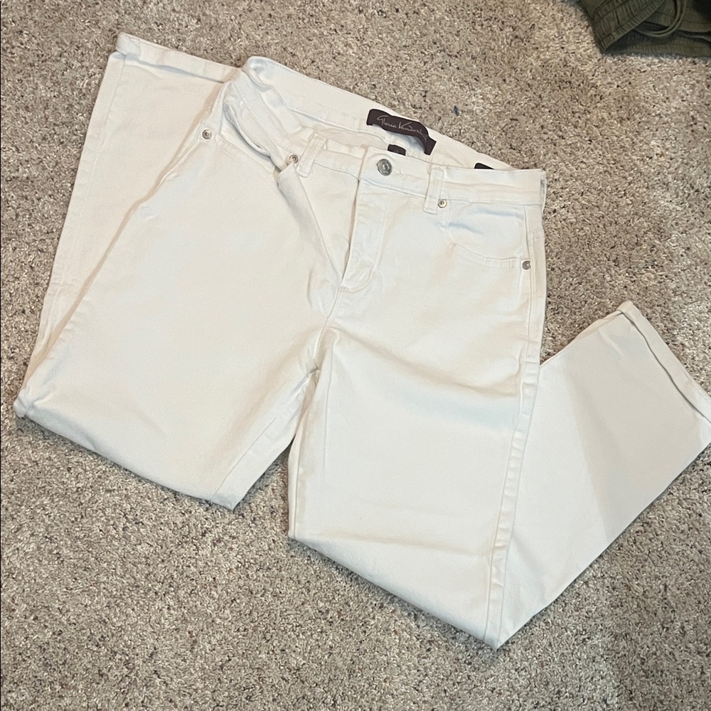 Gloria Vanderbilt White Straight-Leg Women's Jeans